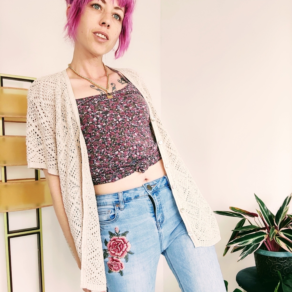 Vintage 80s Knit Cardigan